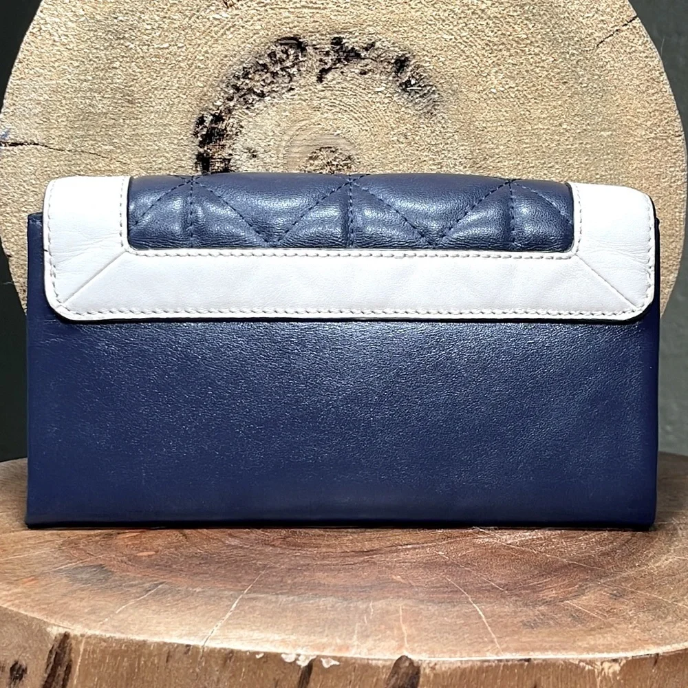 RARE COACH BLAKE WALLET IN QUILTED COLORBLOCK LEATHER - Picture 2 of 16